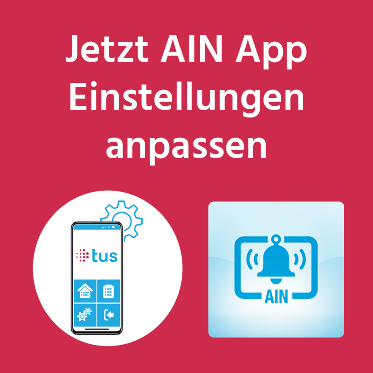 AIN MobileApp Einstellungen anpassen