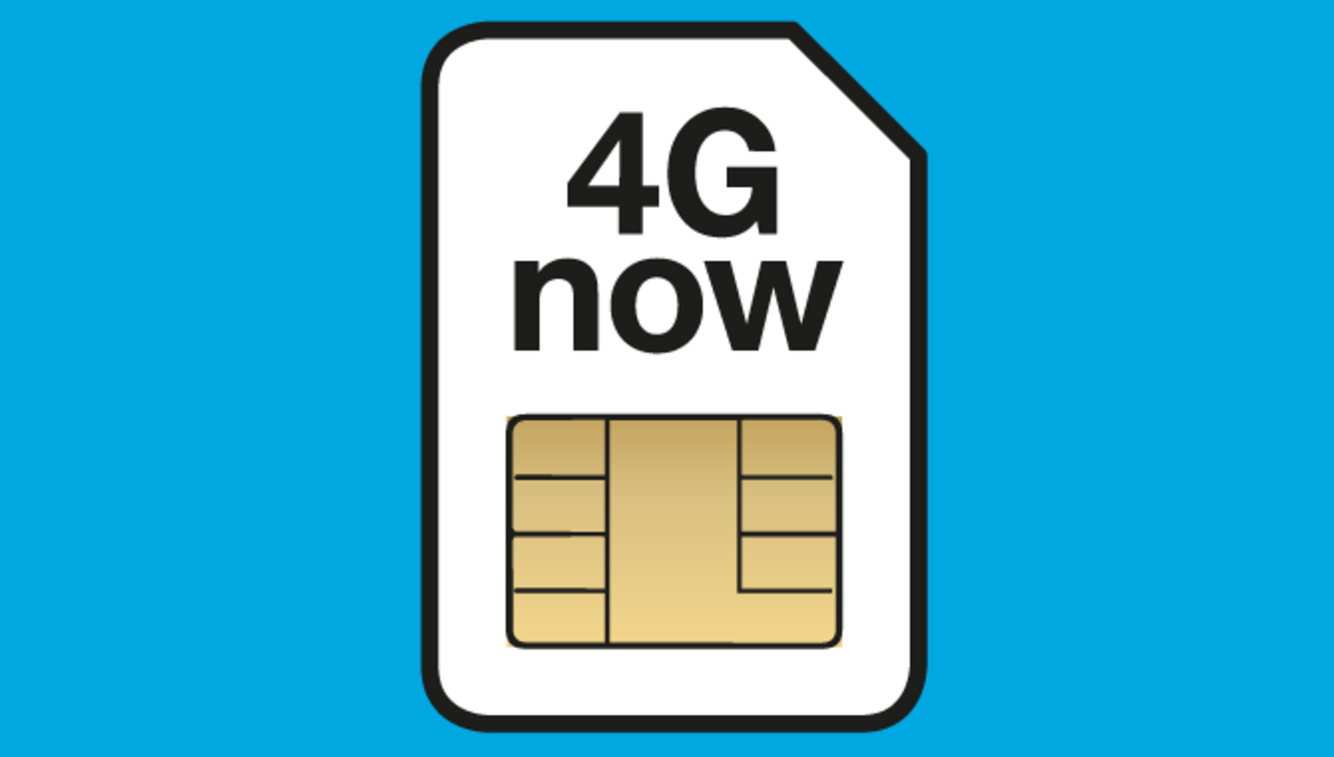 4G now Bild 4G now blau